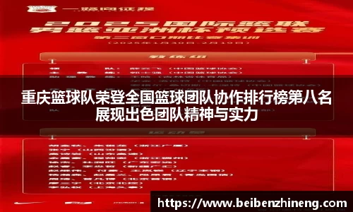 重庆篮球队荣登全国篮球团队协作排行榜第八名展现出色团队精神与实力